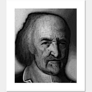 Thomas Hobbes Black and white Portrait | Thomas Hobbes Artwork 2 Posters and Art